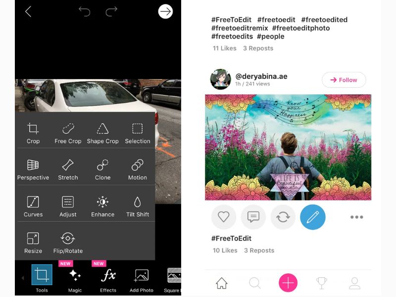 Hiệu Ứng Và Bộ Lọc Đẹp Trong Picsart Theartpics Mod APK