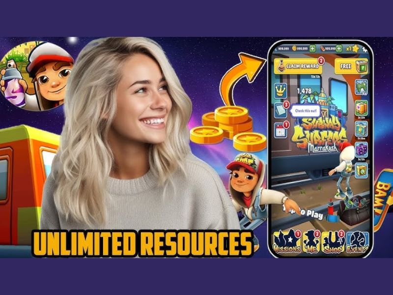 Giới Thiệu Về Game Subway Surfers Full Hack Modlmh.com