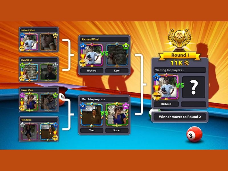 Hack Bida 8 Ball Pool có đồ hoạ tối giản nhưng lôi cuốn