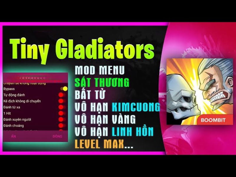 Hack Tiny Gladiators vô hạn kim cương