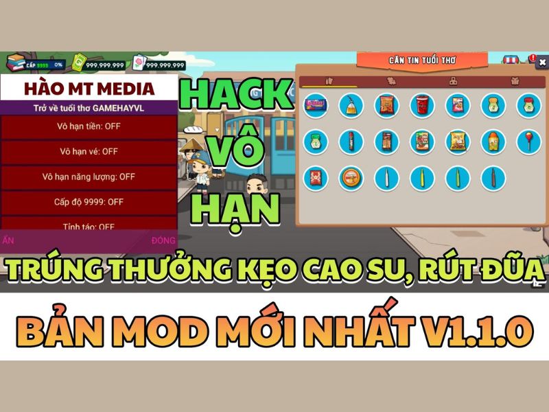 Hack Trở Về Tuổi Thơ vô hạn năng lượng