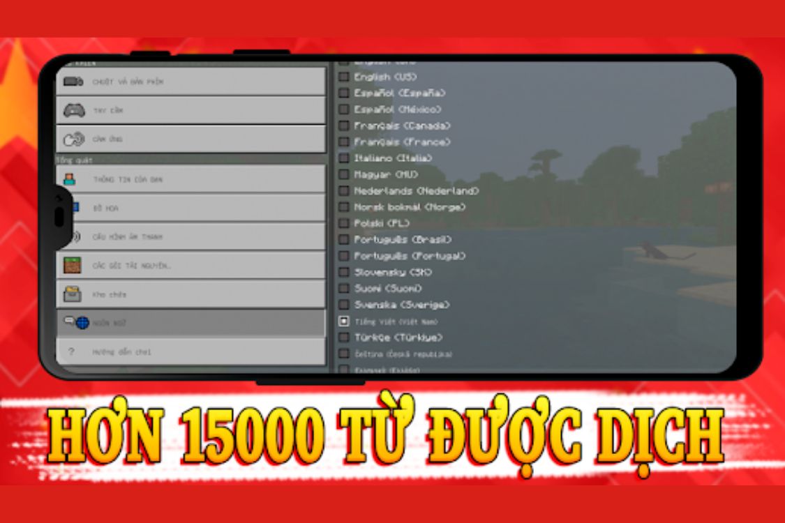 Minecraft Menu Tiếng Việt Modlmh.com 3
