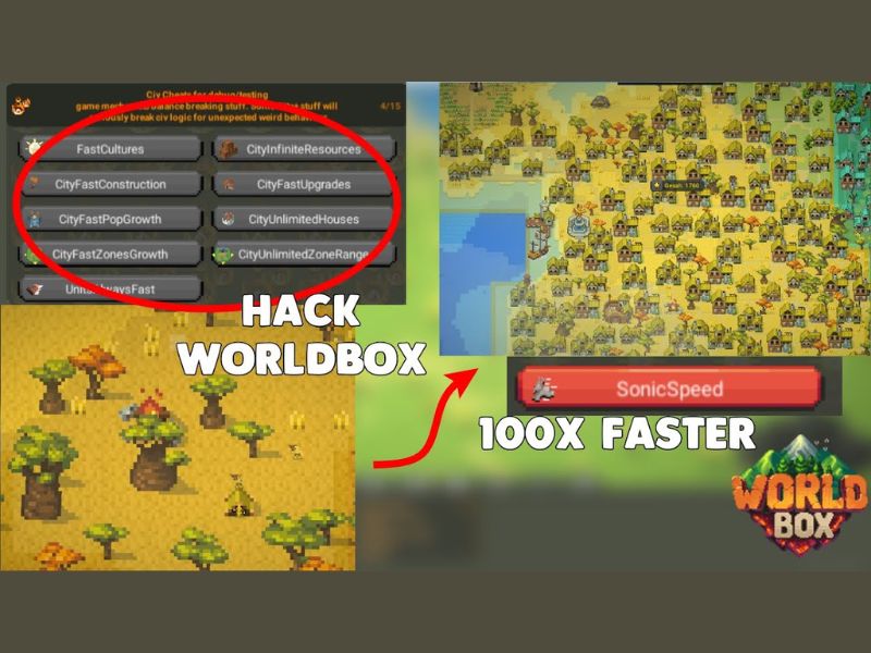 Tính Năng Nổi Bật Không Thể Bỏ Qua Tại Worldbox Mod APK
