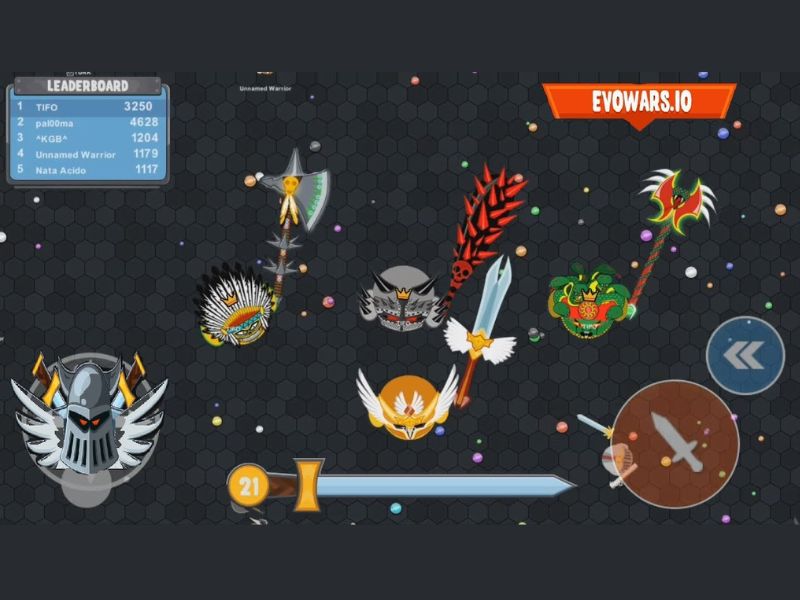 Evowars Io Hack Modlmh.com có hệ thống tiến hóa đầy thử thách