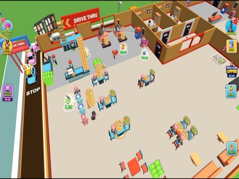 Quản lý và nâng cấp đội ngũ nhân sự trong game Hack Pizza Ready