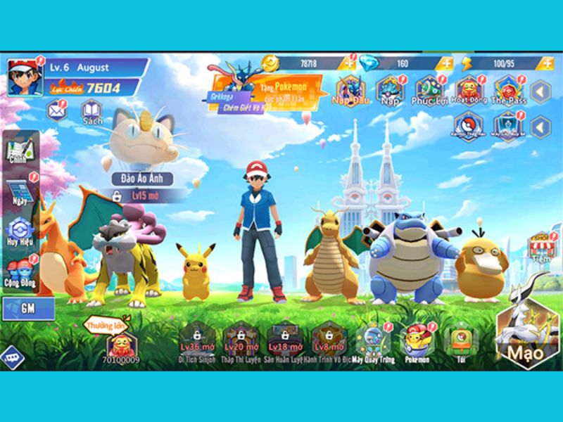 Hack Pokemon Đại Chiến Androidmentor có đồ họa đẹp mắt