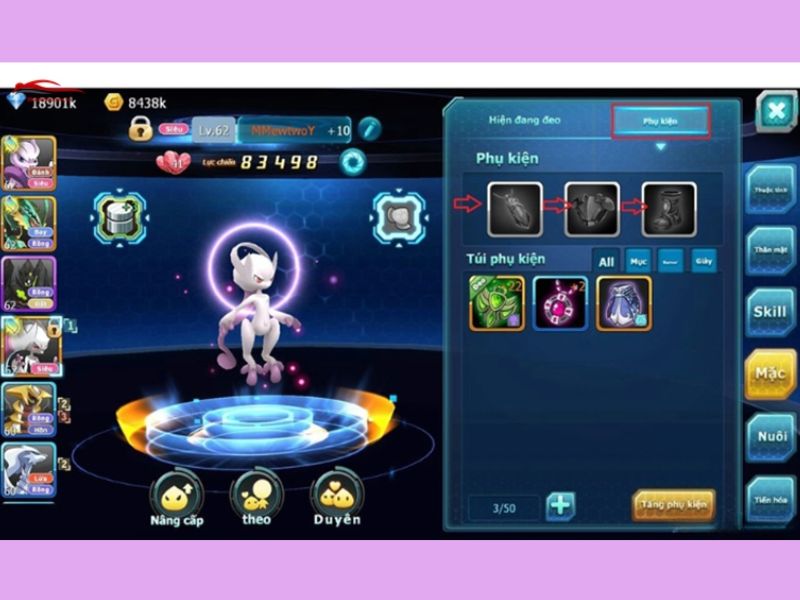 Hack Pokemon Đại Chiến Androidmentor mở khóa Pokemon ẩn