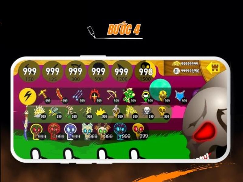 Hack Stick War Legacy Modlmh.com sở hữu hệ thống nâng cấp đa dạng