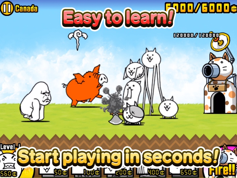 Cơ chế tiến hóa và nâng cấp sức mạnh Game The Battle Cats