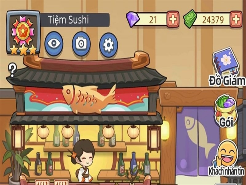 Sáng tạo những món sushi tươi ngon trong Game Hack Tiệm Sushi Mơ Ước