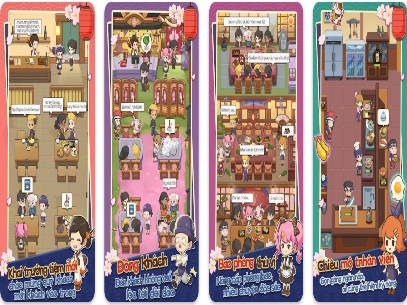 Trải nghiệm quản lý nhà hàng sushi chân thực trong Game Hack Tiệm Sushi Mơ Ước 