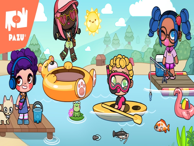 Hành trình khám phá thành phố ảo đầy màu sắc trong Game Avatar World Mod Apk