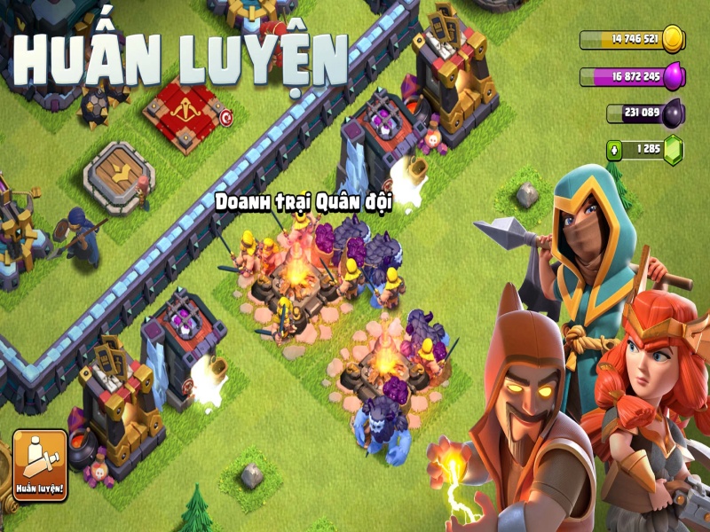 Một số các loại nhân vật tồn tại trong game