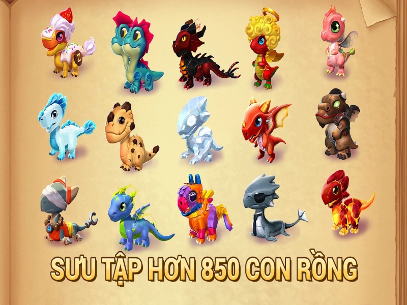 Bắt đầu bộ sưu tập rồng phong phú