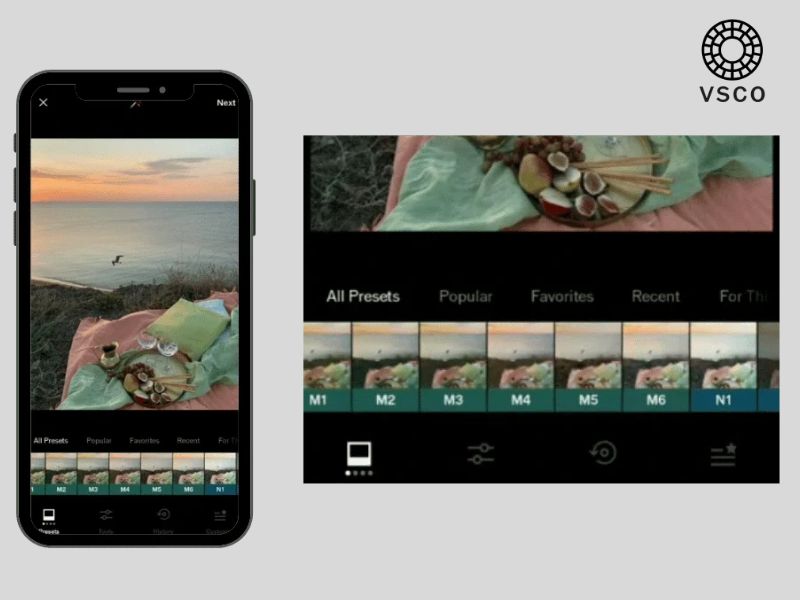 Tính năng chỉnh sửa video trong Vsco Pro