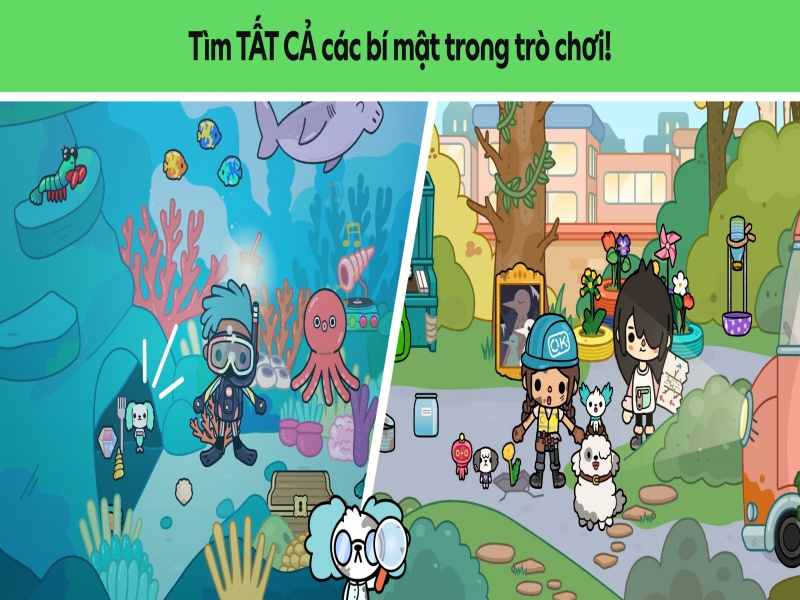 Lối chơi mô phỏng tự do và sáng tạo Của Toca Boca Mod