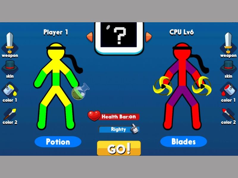 Tùy biến nhân vật theo ý thích trong Supreme Duelist Stickman Hack