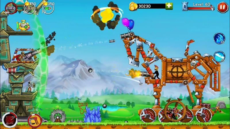 Lối Chơi Phòng Thủ Kết Hợp Bắn Tọa Độ Trong Hack The Catapult 2