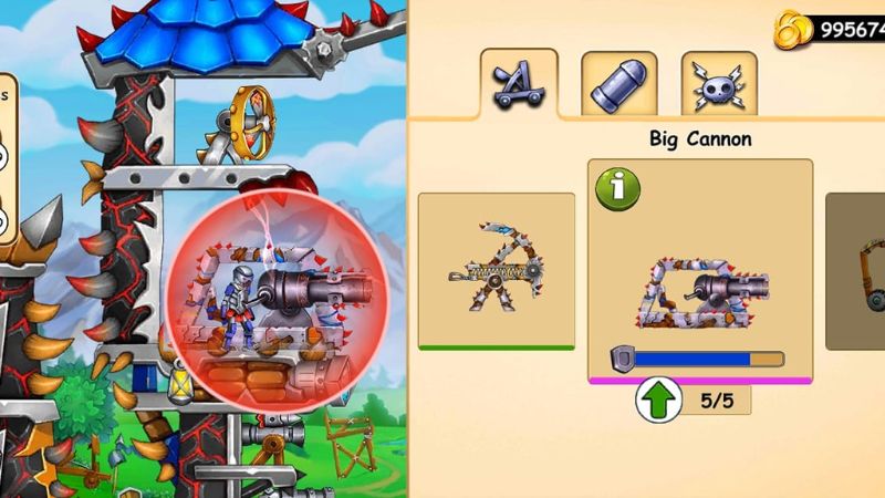 Hệ Thống Vũ Khí Đa Dạng Trong Hack The Catapult 2 