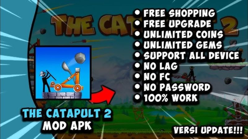 Tính Năng Nổi Bật Của Bản Hack The Catapult 2